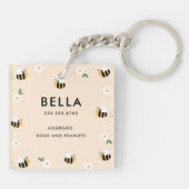 Bumblebee Kind’s Safety Info Rugzak Sleutelhanger (Achterkant)