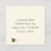 Bumblebee Klant Bedankt Bericht Kaarten Vierkante Visitekaartje (Achterkant)