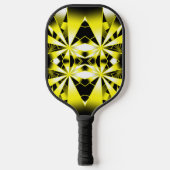 Bumblebee kleurenverloop gevuld Perspectiefkunst Pickleball Paddle (Voorkant)