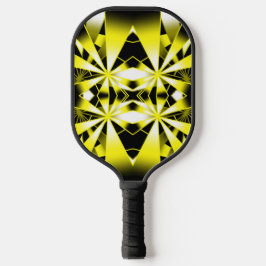 Bumblebee kleurenverloop gevuld Perspectiefkunst Pickleball Paddle