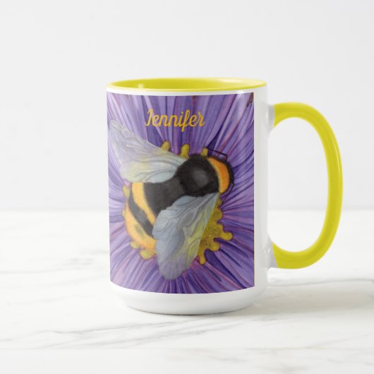 Bumblebee koffie Mok Tea Cup Oorspronkelijke kunst (Rechts)