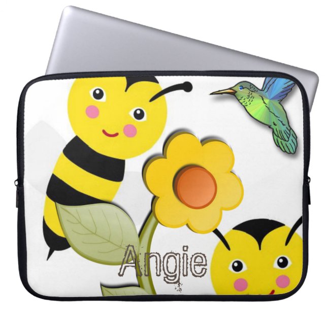 Bumblebee laptophoes laptop sleeve (Voorkant)