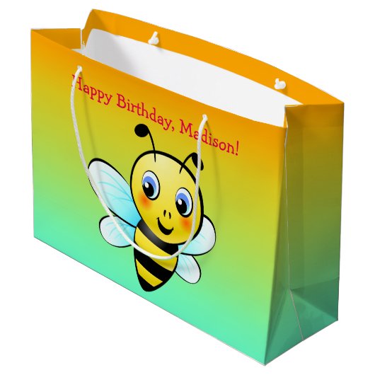  Bumblebee Large Cadeautasje (Achterkant Gekanteld)