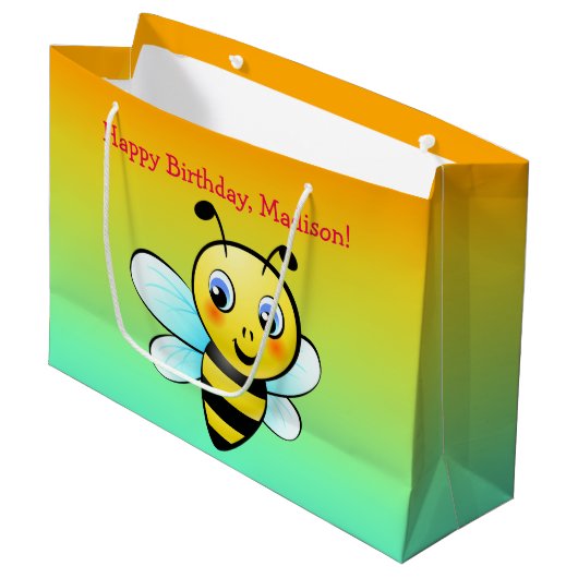 Bumblebee Large Cadeautasje (Voorkant Gekanteld)