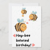 Bumblebee late verjaardag kaart (Voorkant)