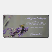 Bumblebee Lavendel Alle Goede Dingen Wild en Grati Bureaumat (Voorkant)