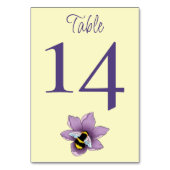 Bumblebee Lavendel Bloem Geel Bruiloft Kaart (Voorkant)