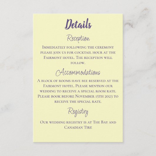 Bumblebee Lavendel bloem geel Informatiekaartje (Voorkant)