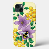 Bumblebee Lavendel bloemen geel Case-Mate iPhone Case (Achterkant)