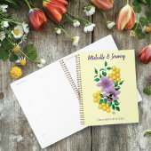 Bumblebee Lavendel Bloemen Gele Bruiloft Planner