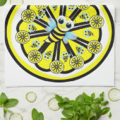 Bumblebee Lemon Keuken Handdoek (Gevouwen)