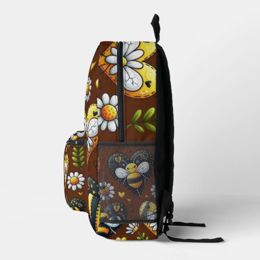 Bumblebee Love Bedrukte Rugzak (Rechts)