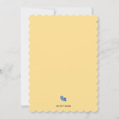 Bumblebee mammie om baby shower uit te nodigen kaart (Achterkant)