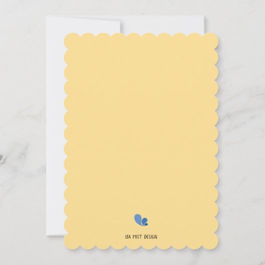 Bumblebee mammie om baby shower uit te nodigen kaart (Achterkant)