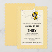 Bumblebee mammie om baby shower uit te nodigen kaart (Voorkant / Achterkant)