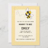 Bumblebee mammie om baby shower uit te nodigen kaart (Voorkant)