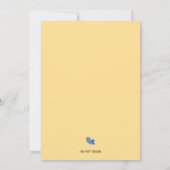 Bumblebee mammie om baby shower uit te nodigen kaart (Achterkant)