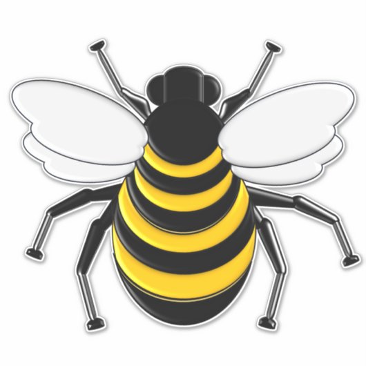 BumbleBee moet vrij zijn Sticker (Voorkant)