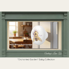 Bumblebee Nursery Knob | Natuurla trekker Keramische Knop