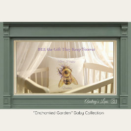 Bumblebee Nursery Pillow | Whimsical Garden Kussen