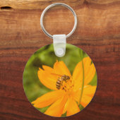 Bumblebee on a Sulfur Cosmos Sleutelhanger (Achterkant)