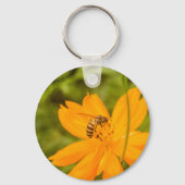 Bumblebee on a Sulfur Cosmos Sleutelhanger (Achterkant)