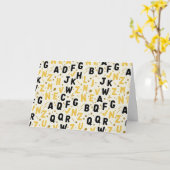 Bumblebee & Onyx Artisan Alphabet Kaart (Gele Bloem)