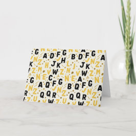 Bumblebee & Onyx Artisan Alphabet Kaart