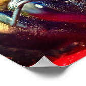 Bumblebee op bloem Fotografie Muurdecoratie Print (Hoek)