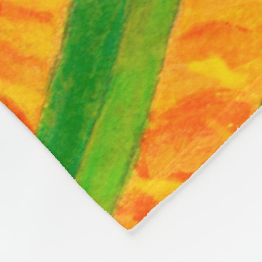 Bumblebee op dandelion fleece deken (Hoek)