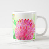 Bumblebee op dandelion grote koffiekop (Rechts)