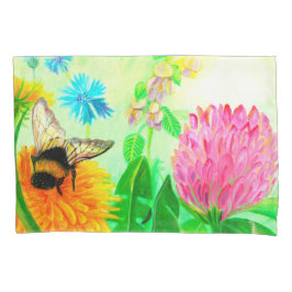 Bumblebee op dandelion kussensloop