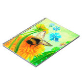 Bumblebee op dandelion notitieboek (Linkerzijde)