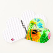 Bumblebee op dandelion notitieboek (Binnen)