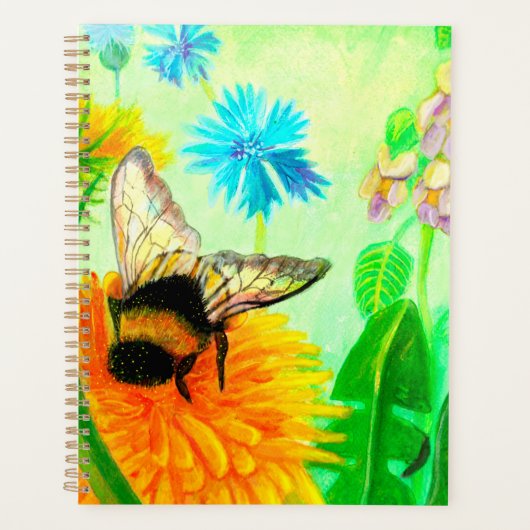 Bumblebee op dandelion planner (Voorkant)