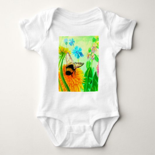Bumblebee op dandelion romper (Voorkant)