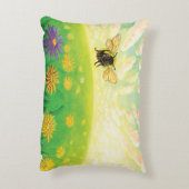 Bumblebee op de horizon accent kussen (Achterkant (Verticaal))