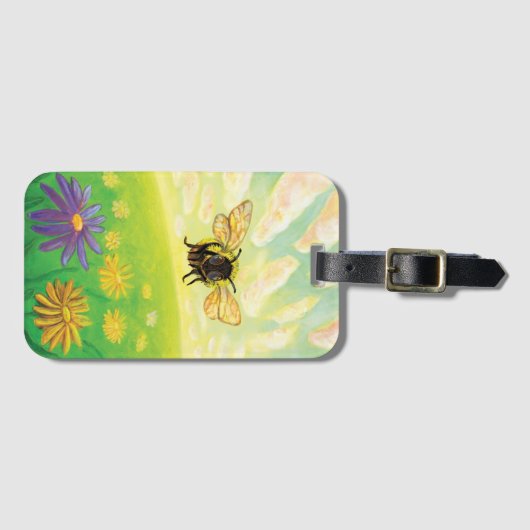 Bumblebee op de horizon bagagelabel (Voorkant (horizontaal))