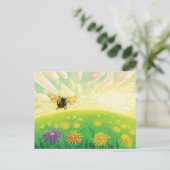 Bumblebee op de horizon briefkaart (Staand voorkant)