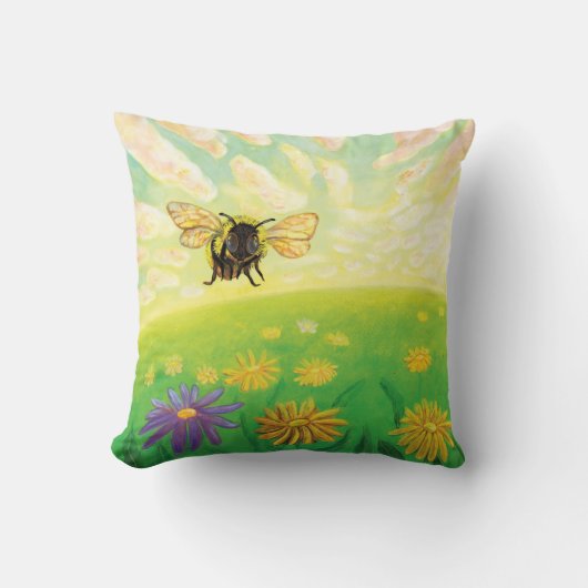 Bumblebee op de horizon kussen (Voorkant)