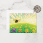 Bumblebee op de horizon notitiekaartje (Voorkant / Achterkant in situ)