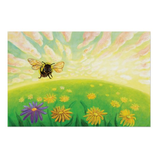 Bumblebee op de Horizon Nursery Perfect Poster (Voorkant)
