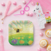 Bumblebee op de horizon papieren bordje (Feest)