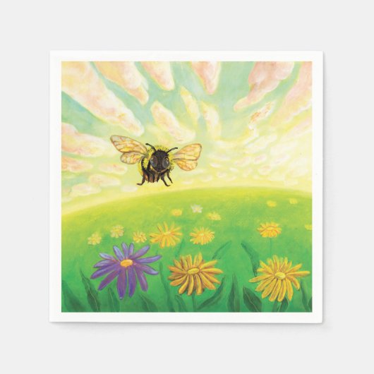 Bumblebee op de horizon servet (Voorkant)