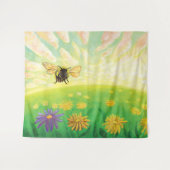 Bumblebee op de horizon wandkleed (Voorkant (horizontaal))