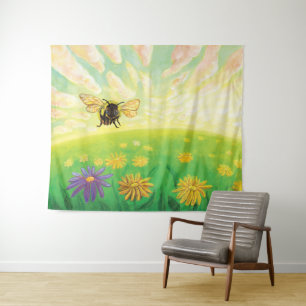 Bumblebee op de horizon wandkleed