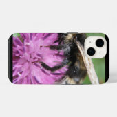 Bumblebee op een Thistle iPhone Hoesje (Achterkant horizontaal)