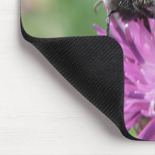 Bumblebee op een Thistle Mousepad Muismat (Hoek)