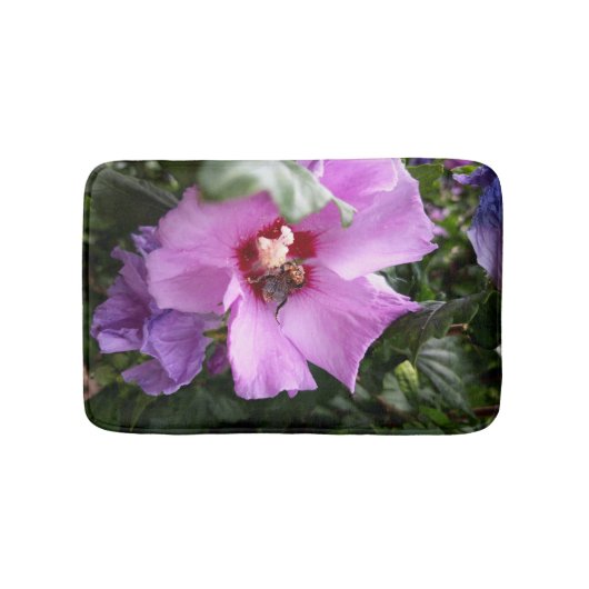 Bumblebee op Hibiscus Flower Badmat (Voorkant)