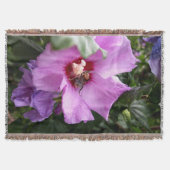 Bumblebee op Hibiscus Flower Deken (Voorkant)
